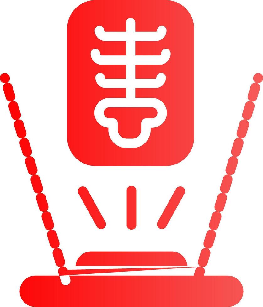 Virtual X Ray Creative Icon Design vector