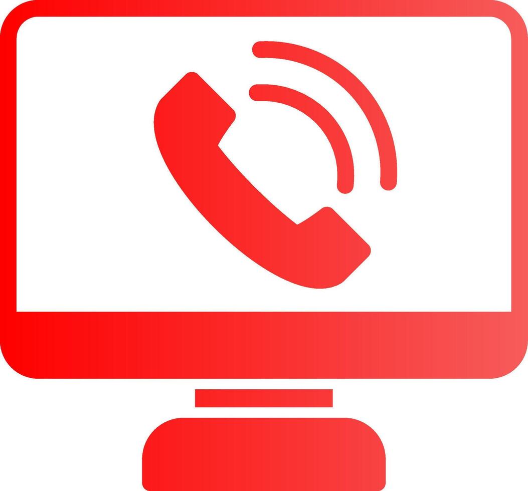 Phone Call Creative Icon Design vector