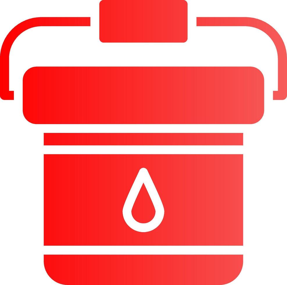 Paint Bucket Creative Icon Design vector