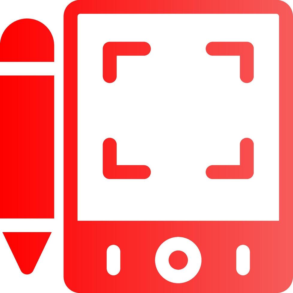 Pen Tablet Creative Icon Design vector