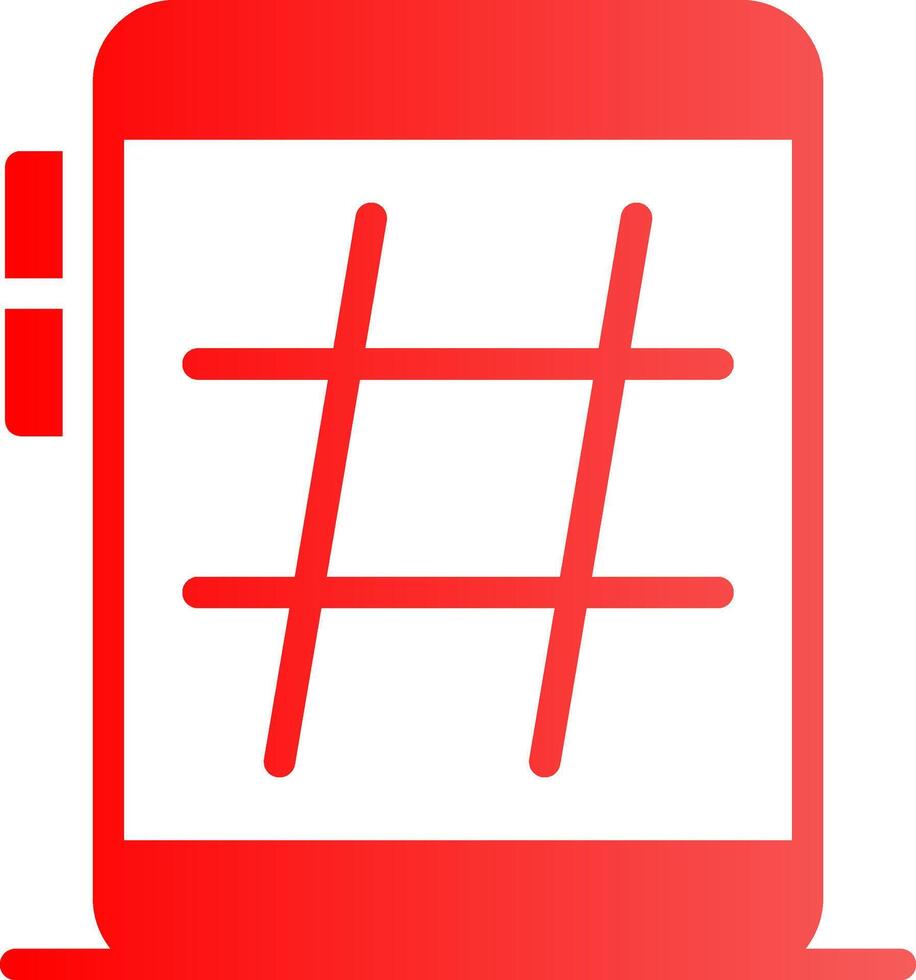 Hashtag Creative Icon Design vector