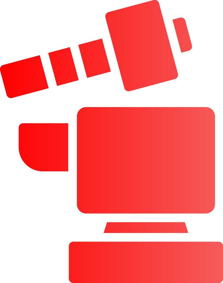 Hammer and anvil Creative Icon Design vector