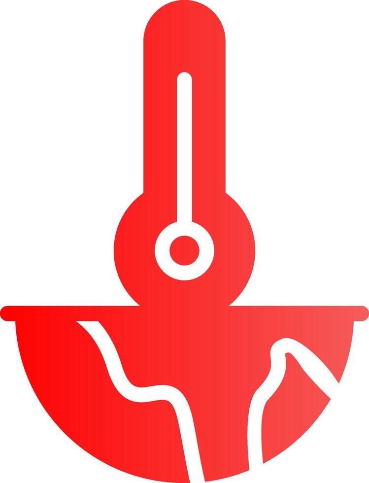 Global Warming Creative Icon Design vector