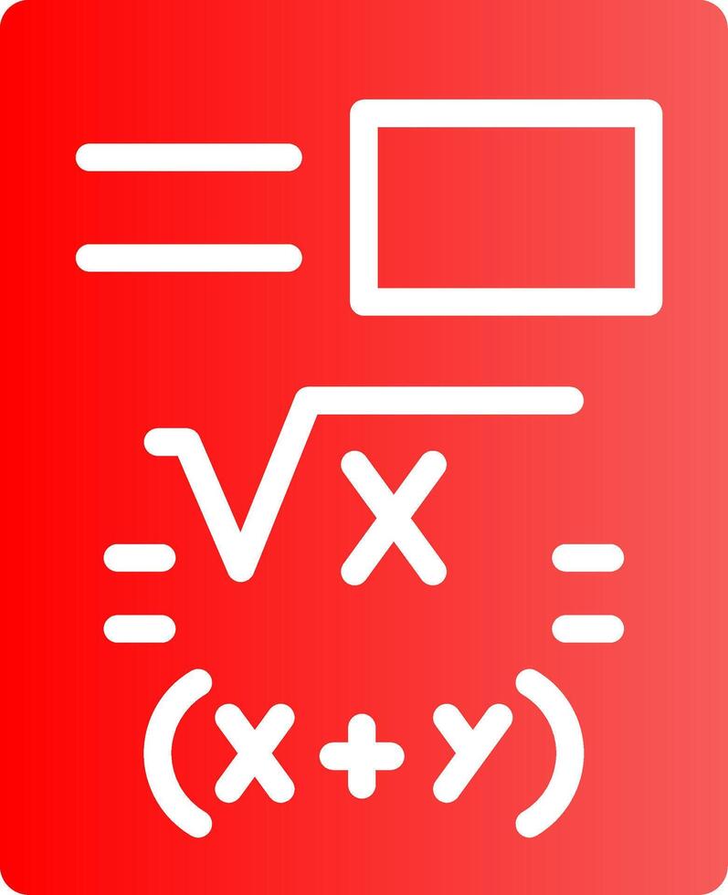 Maths Creative Icon Design vector