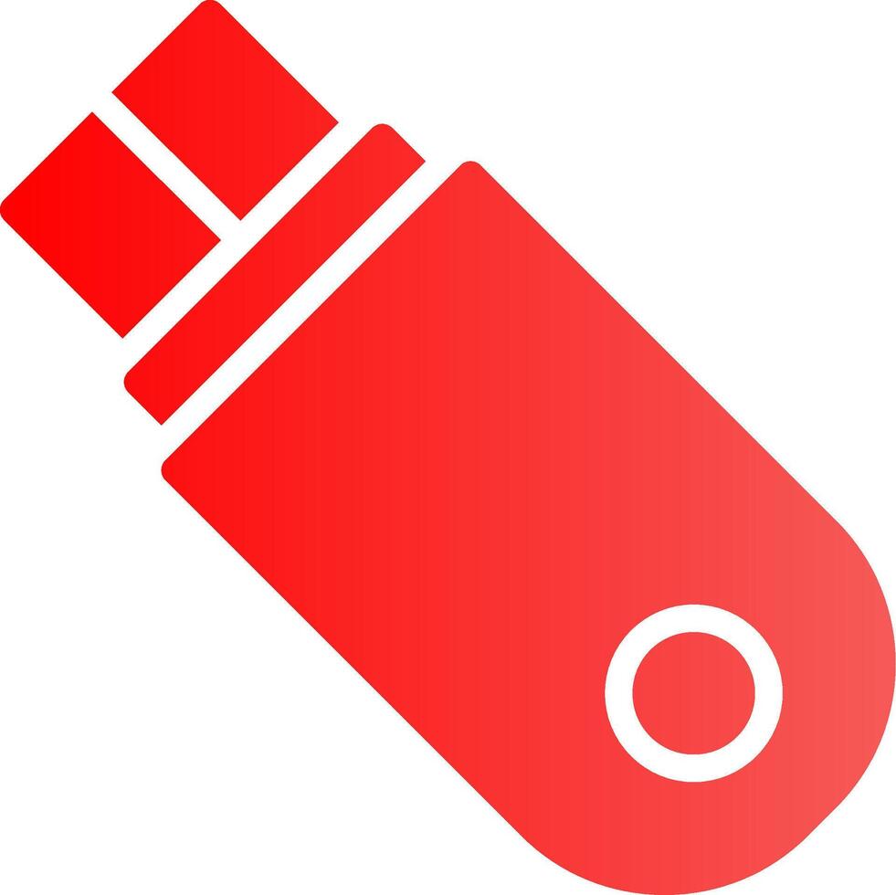Glyph red Gradient Design vector