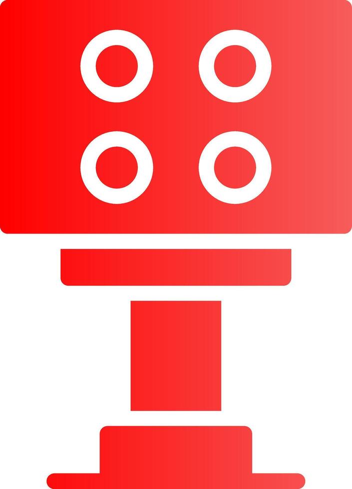 Glyph red Gradient Design vector