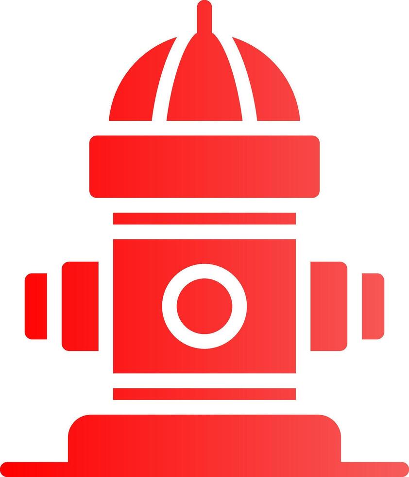 Fire Hydrant Creative Icon Design vector