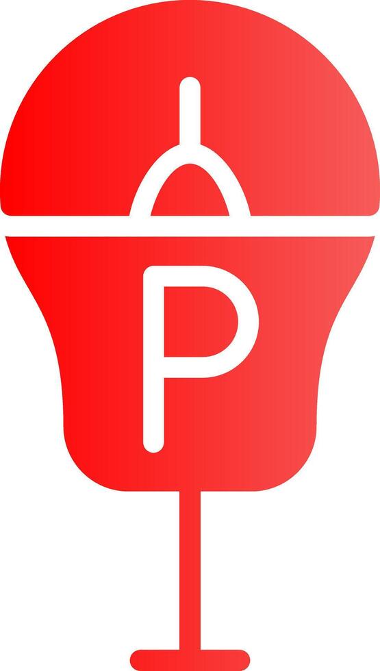 Parking Meter Creative Icon Design vector
