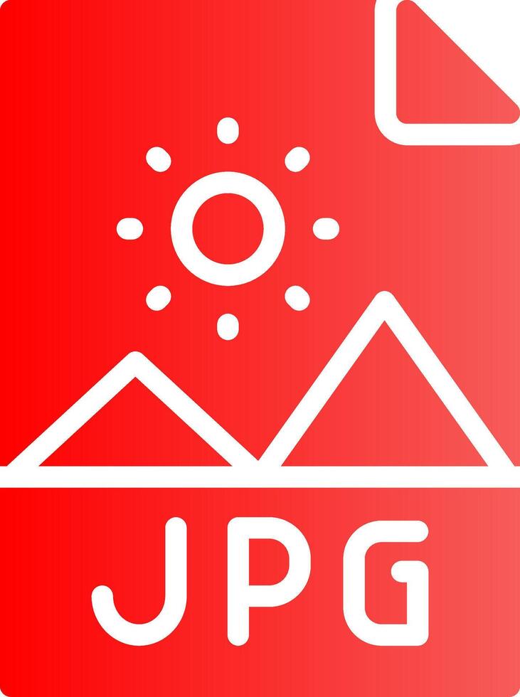 Glyph red Gradient Design vector