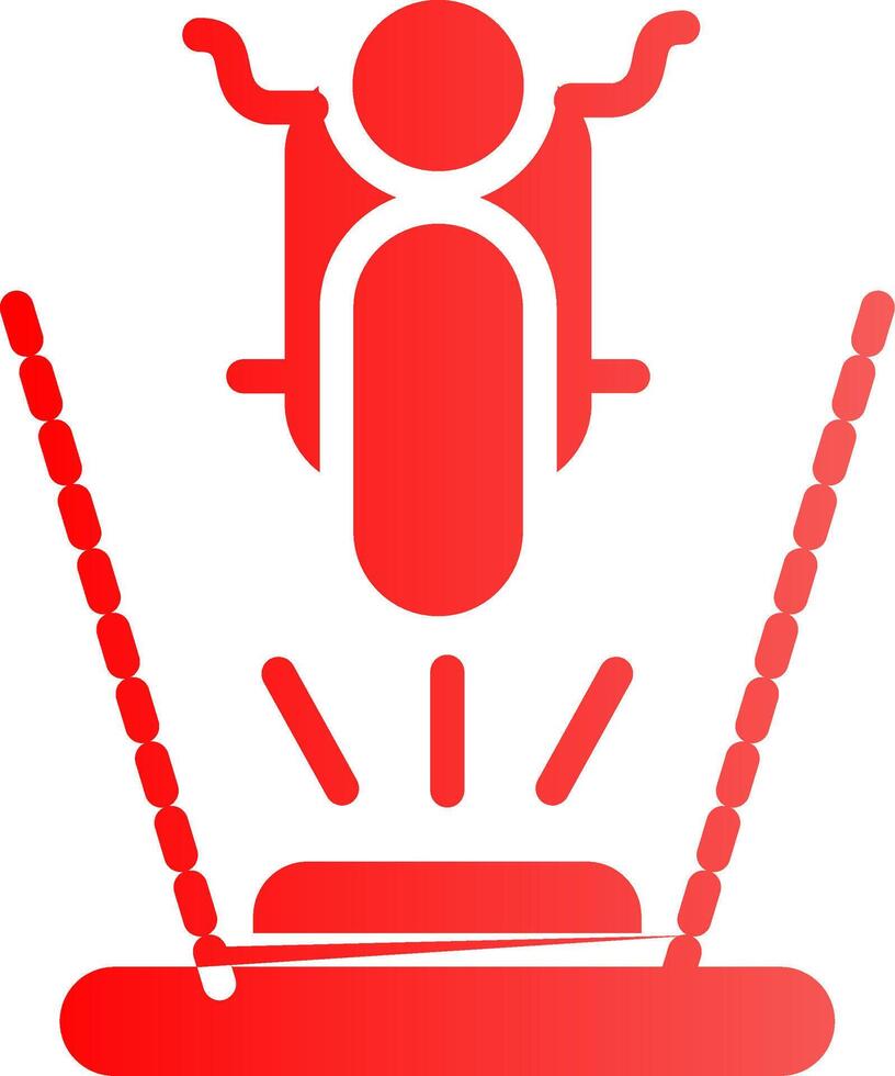 Ar Motorbike Riding Creative Icon Design vector