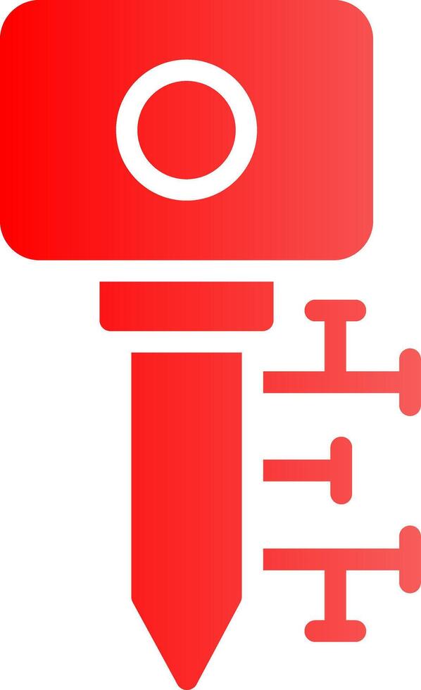 Glyph red Gradient Design vector