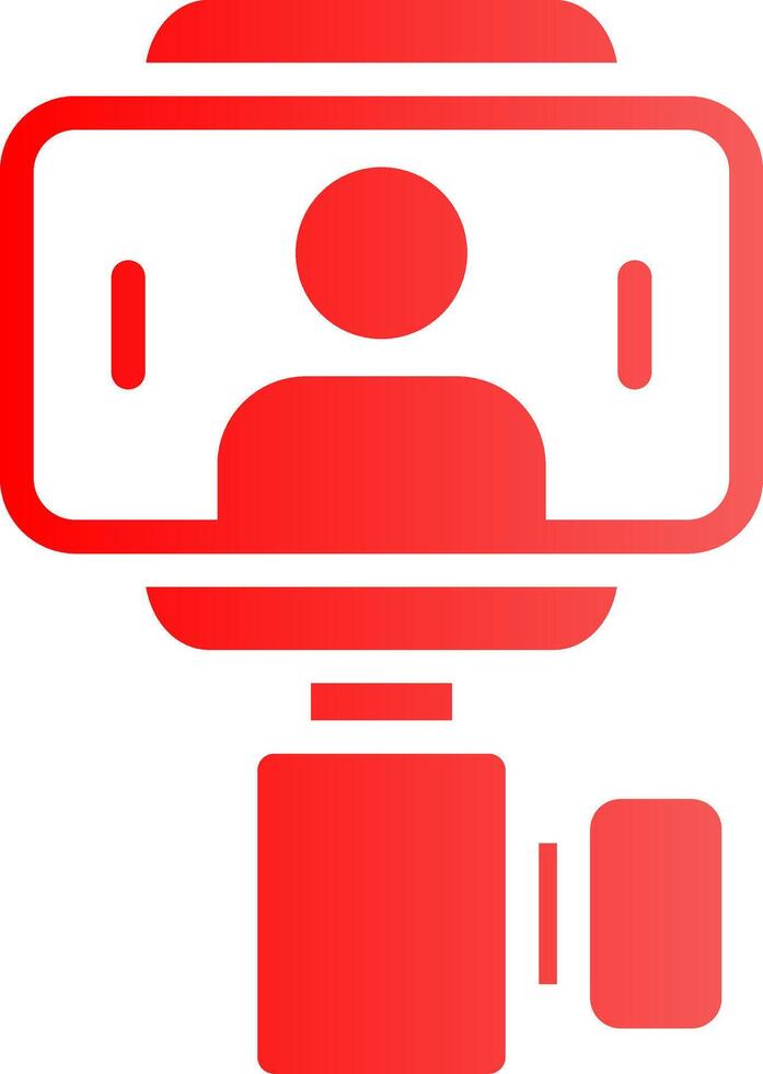Selfie Stick Creative Icon Design vector