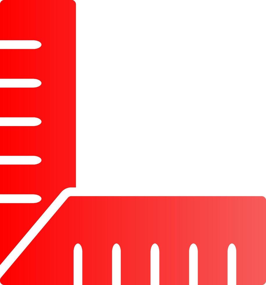 Glyph red Gradient Design vector