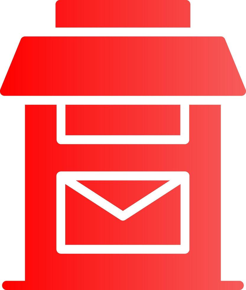 Postbox Creative Icon Design vector