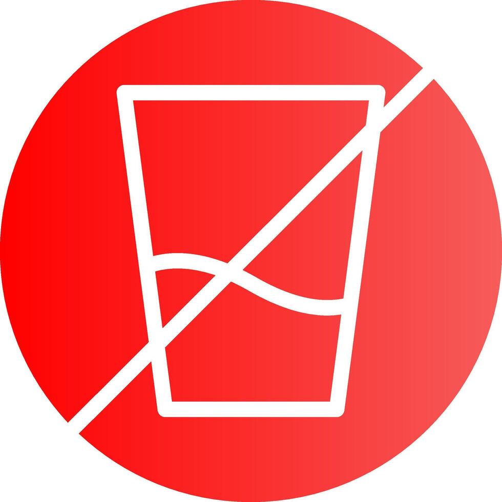 Glyph red Gradient Design vector