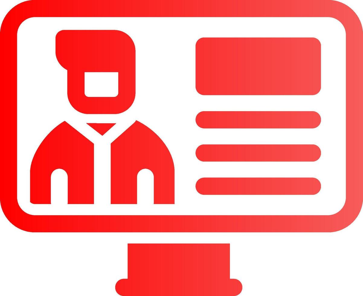 Online Lecture Creative Icon Design vector