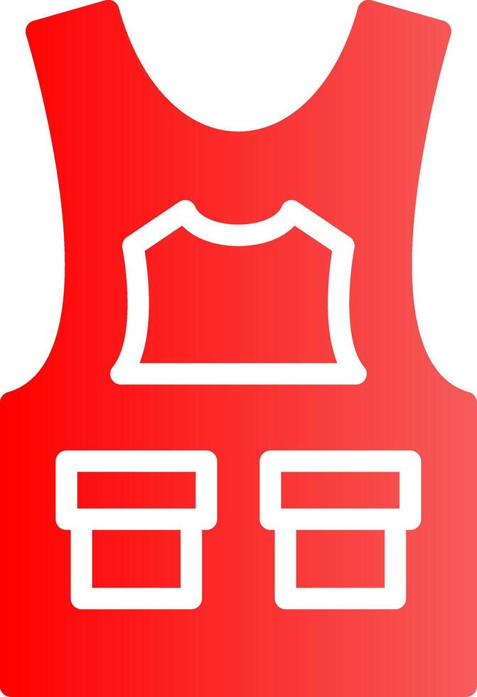 Bulletproof Vest Creative Icon Design vector