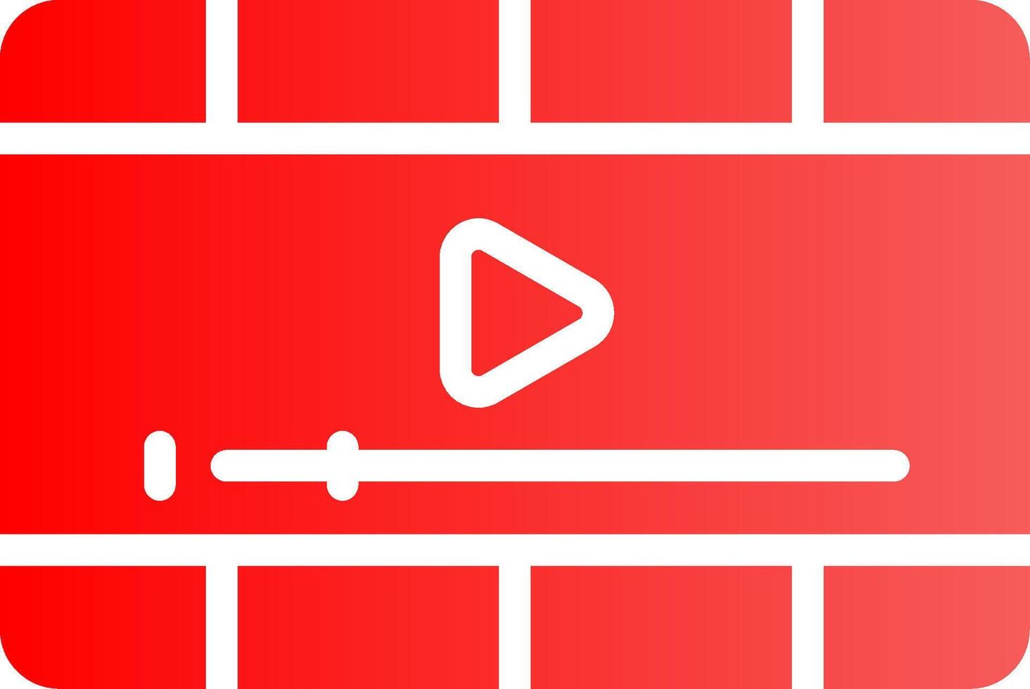 Video Player Creative Icon Design vector