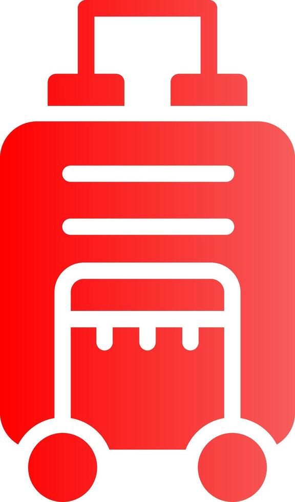 Glyph red Gradient Design vector