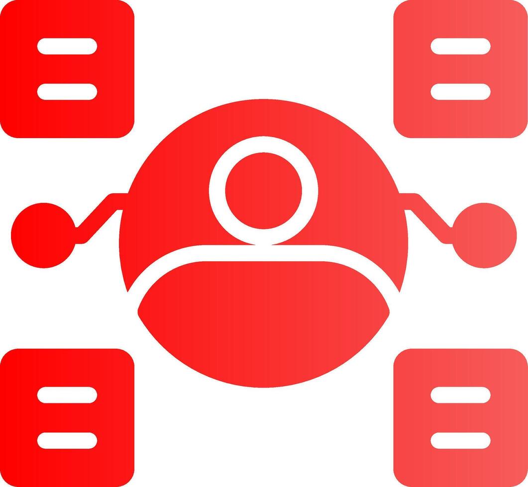 User Predictions Creative Icon Design vector