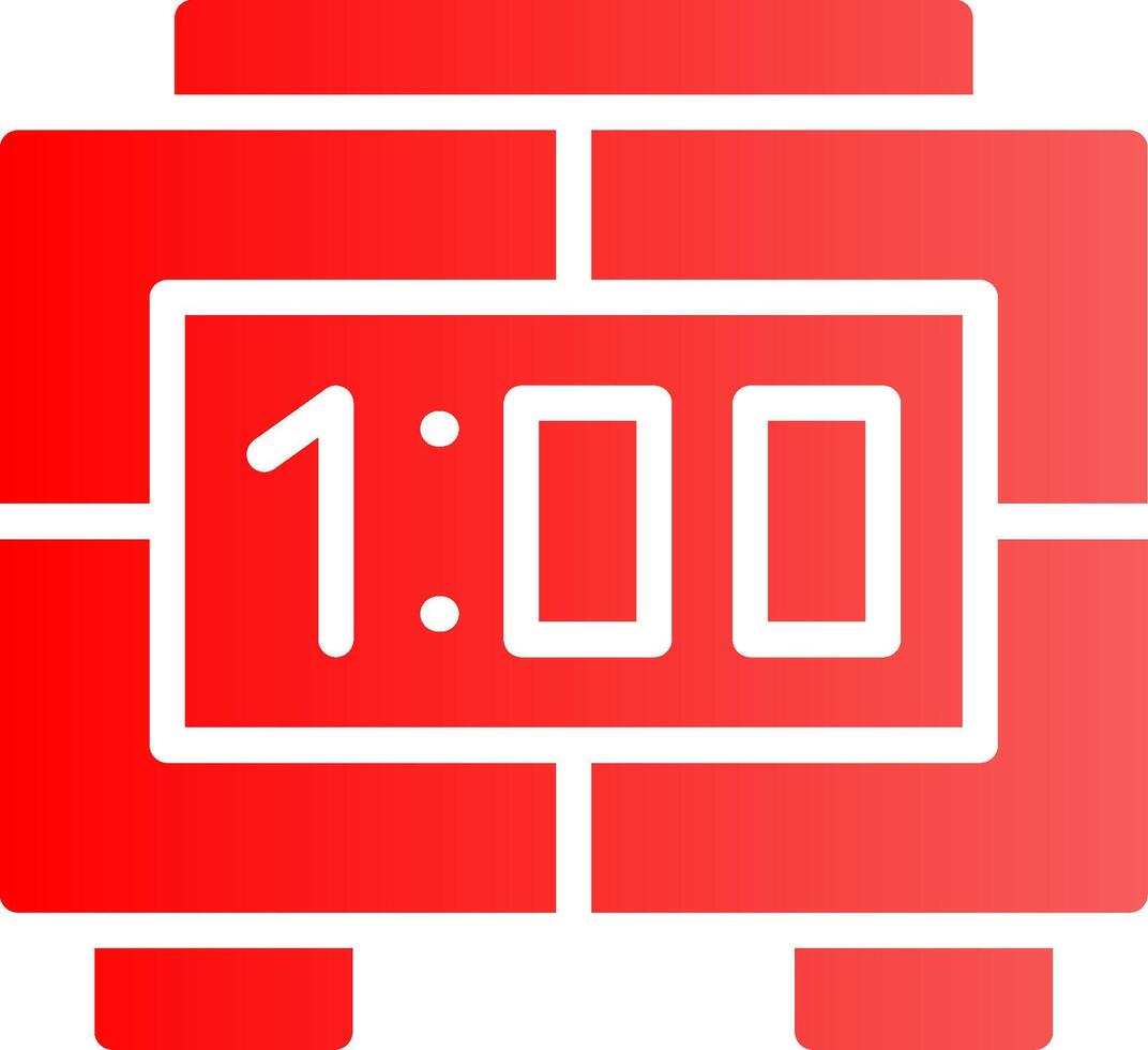 Digital Clock Creative Icon Design vector