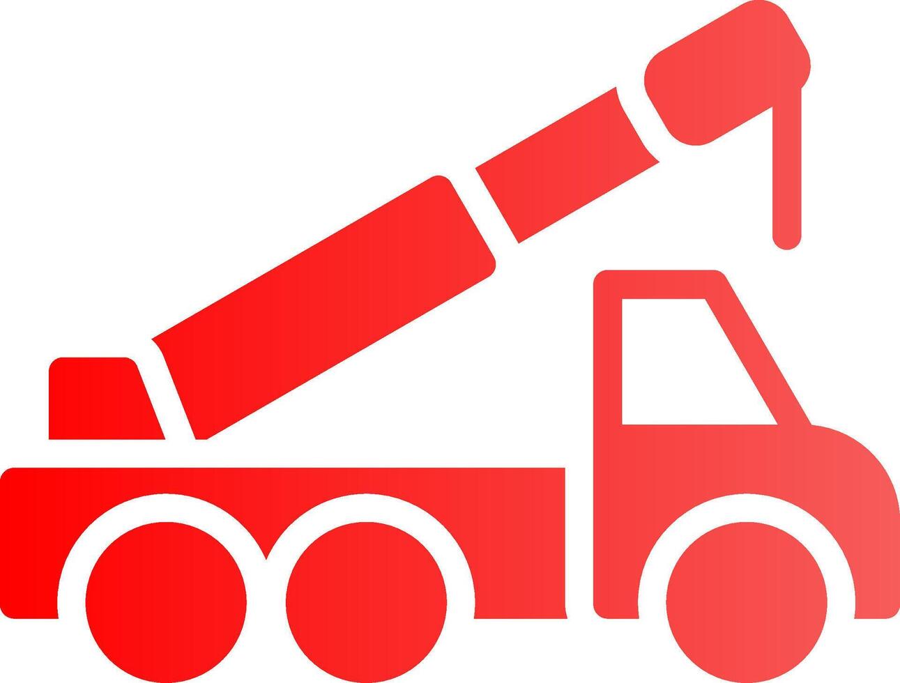 Crane Truck Creative Icon Design vector