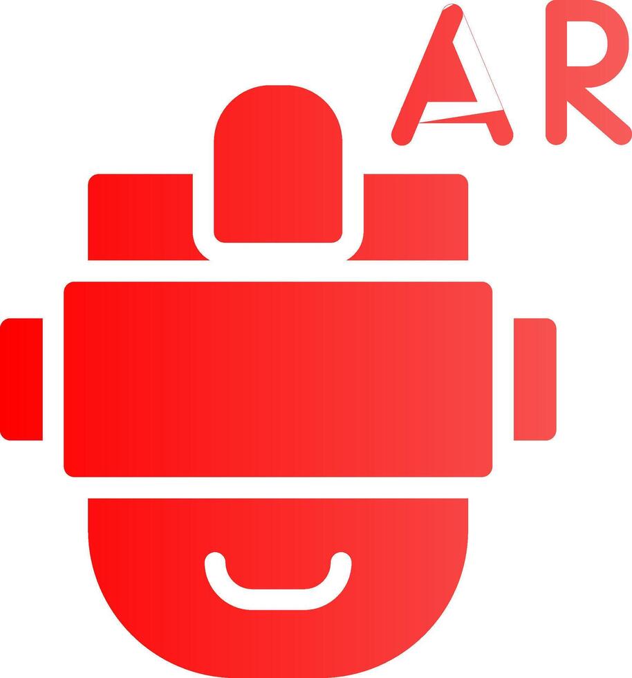 Ar Helmet Creative Icon Design vector