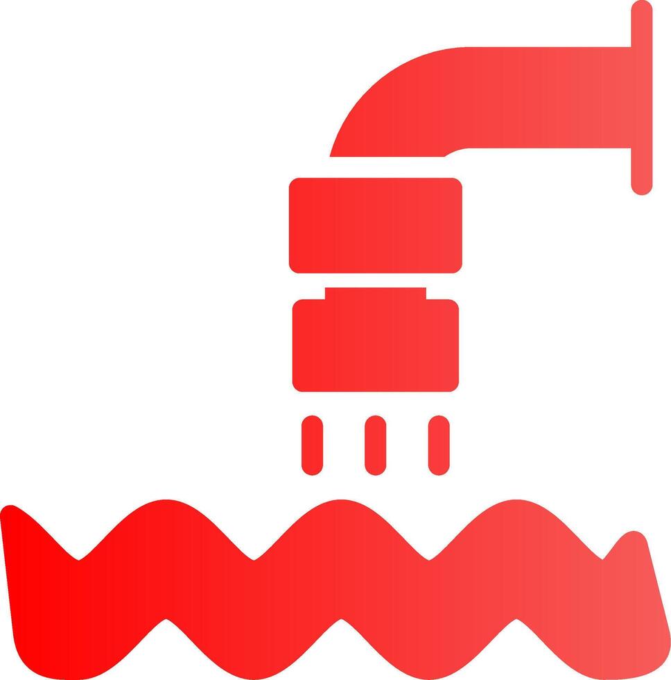 Waste Water Creative Icon Design vector