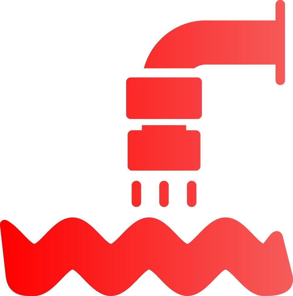 Waste Water Creative Icon Design vector