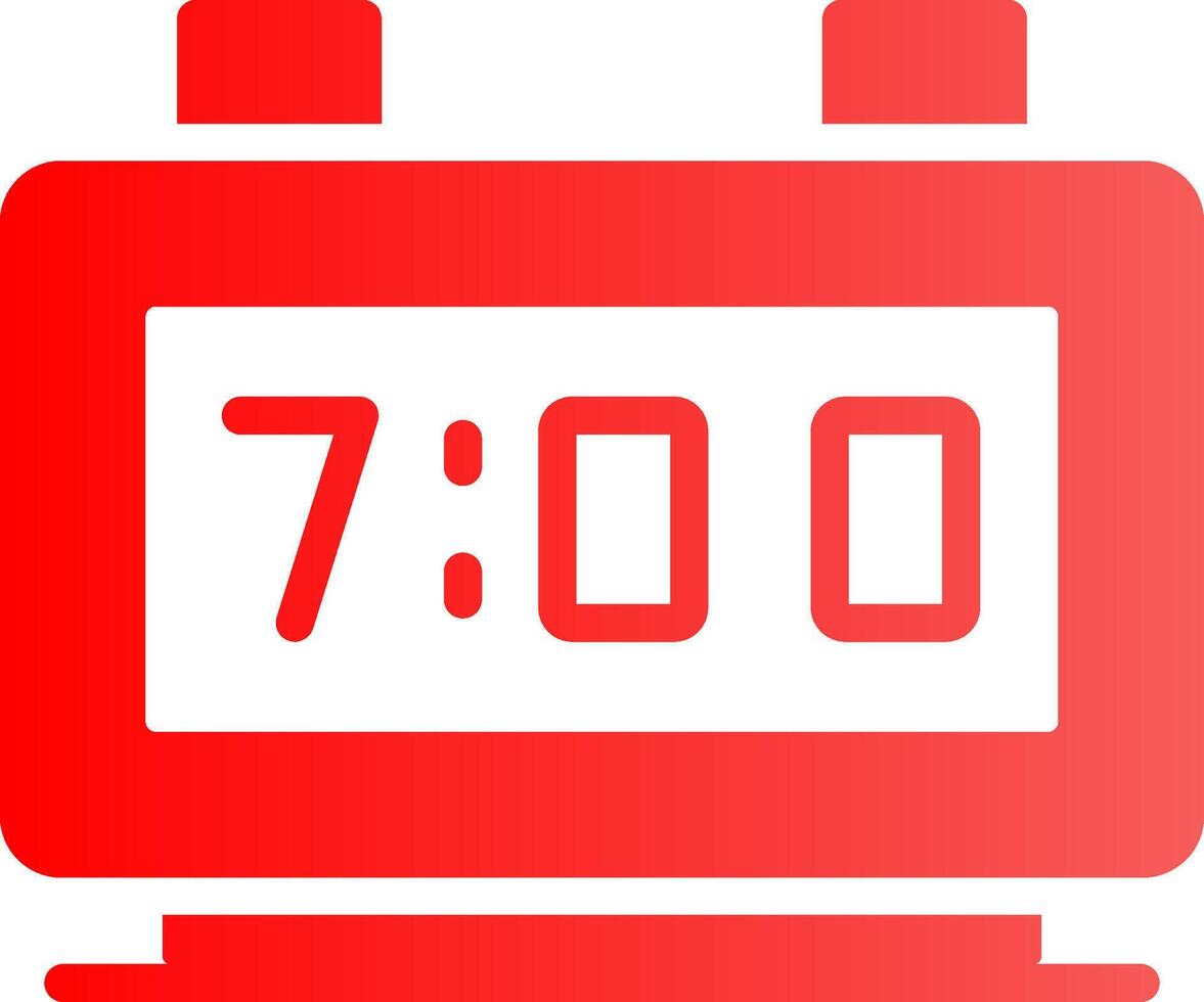 Digital Clock Creative Icon Design vector