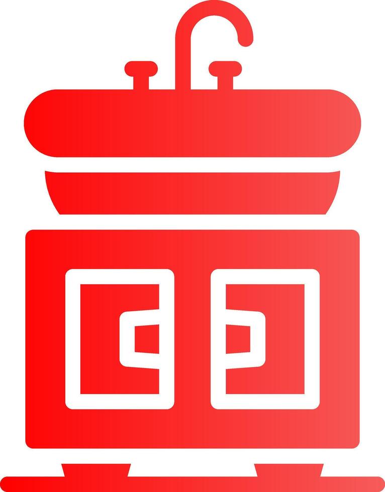 Washbasin Creative Icon Design vector