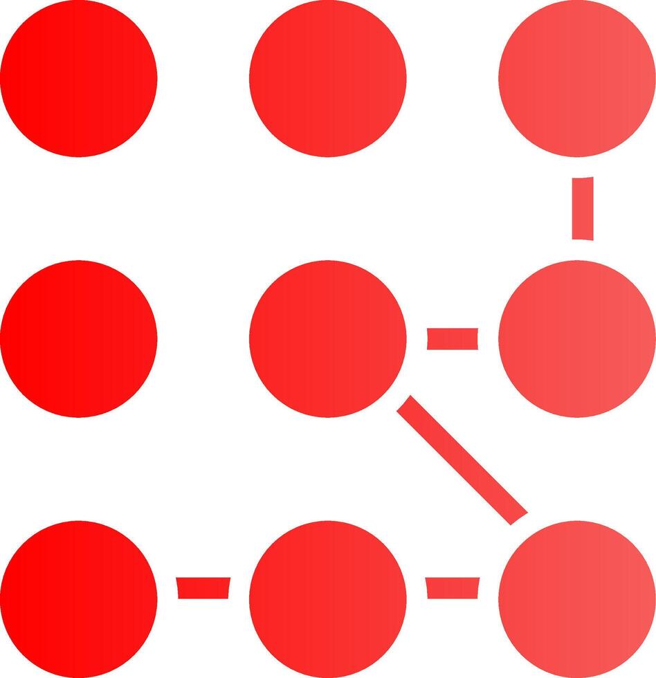 Pattern Lock Creative Icon Design vector
