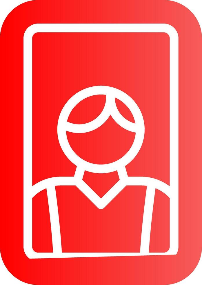 Glyph red Gradient Design vector