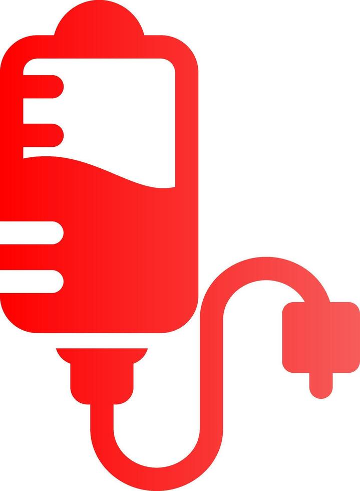 Glyph red Gradient Design vector