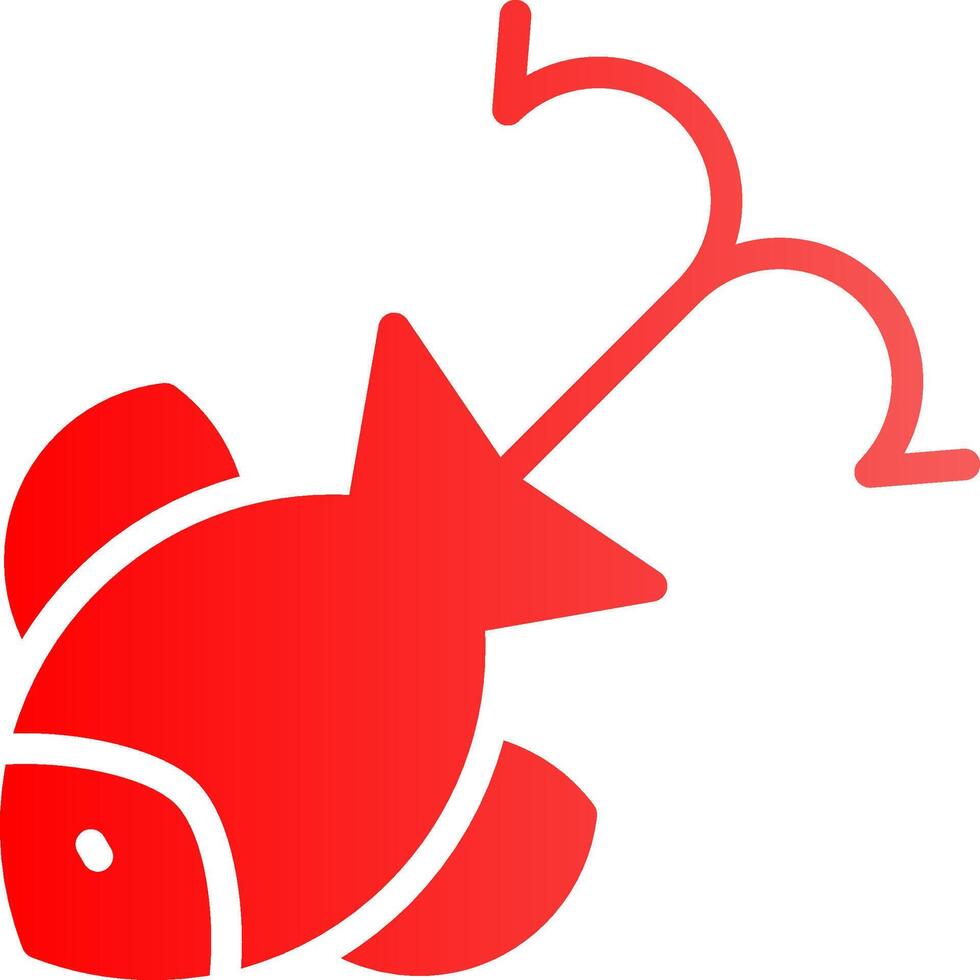 Fish Attractant Creative Icon Design vector