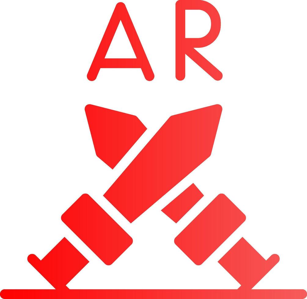 Ar Fighting Creative Icon Design vector