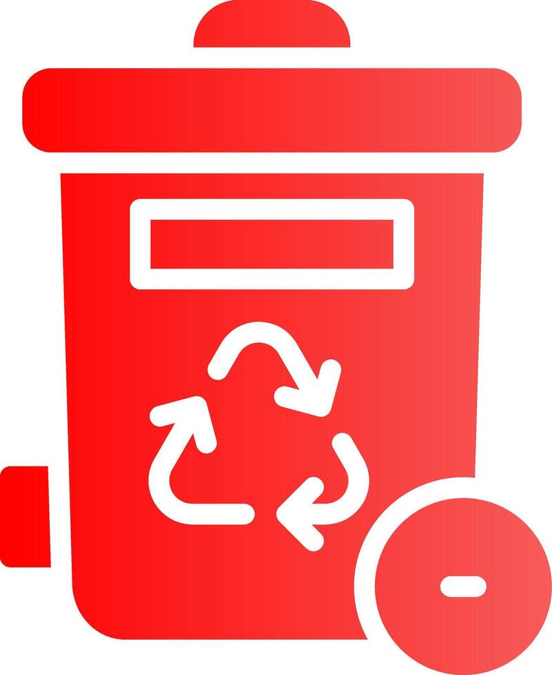 Trash Bin Creative Icon Design vector