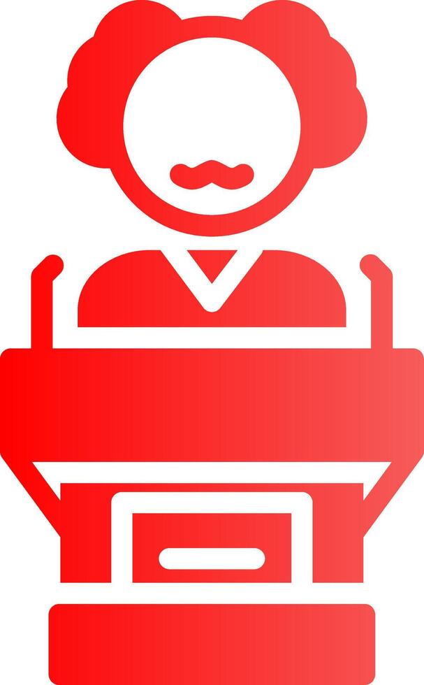 Politician Creative Icon Design vector