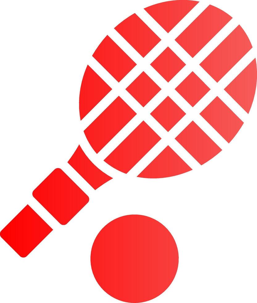 Tennis Racket Creative Icon Design vector