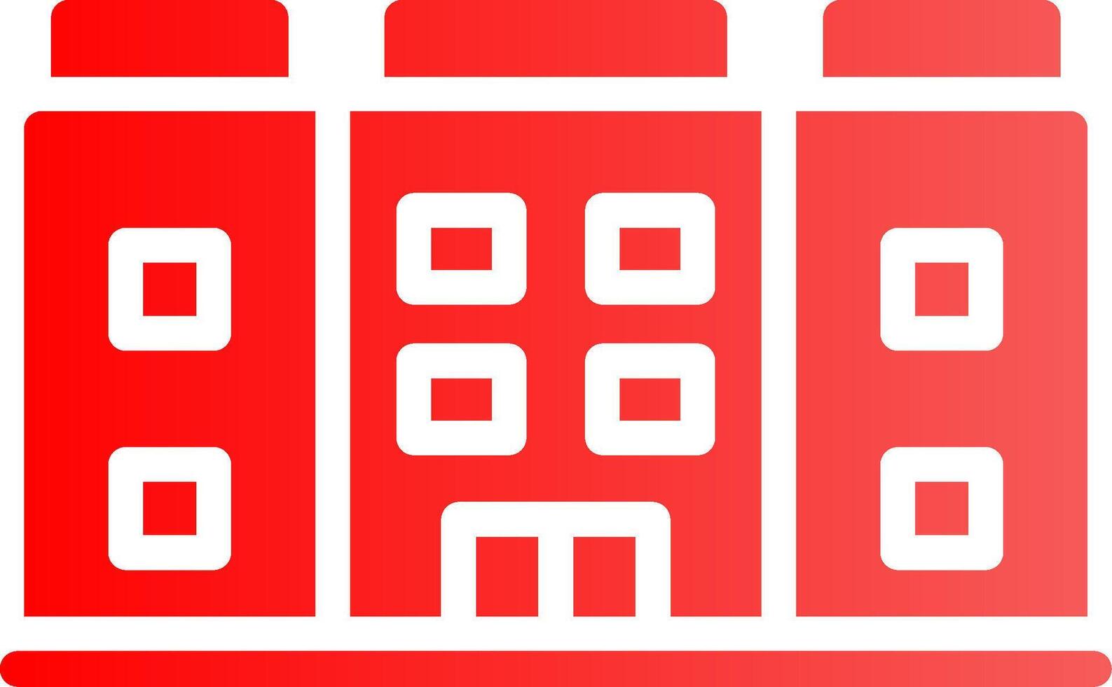 Glyph red Gradient Design vector