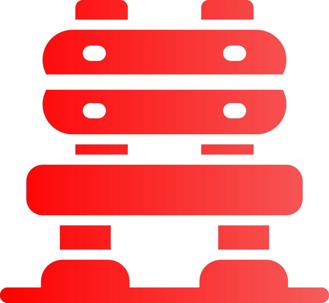 Glyph red Gradient Design vector