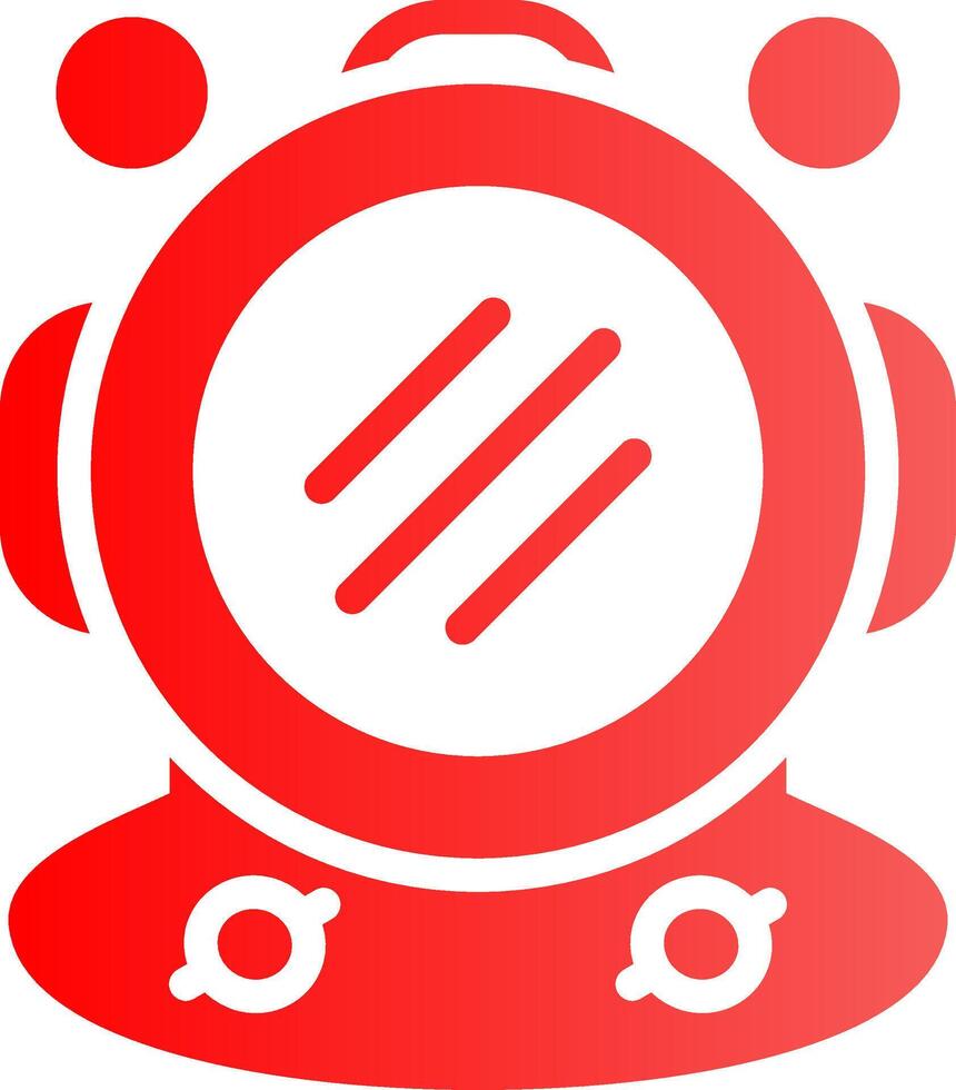 Diving Helmet Creative Icon Design vector