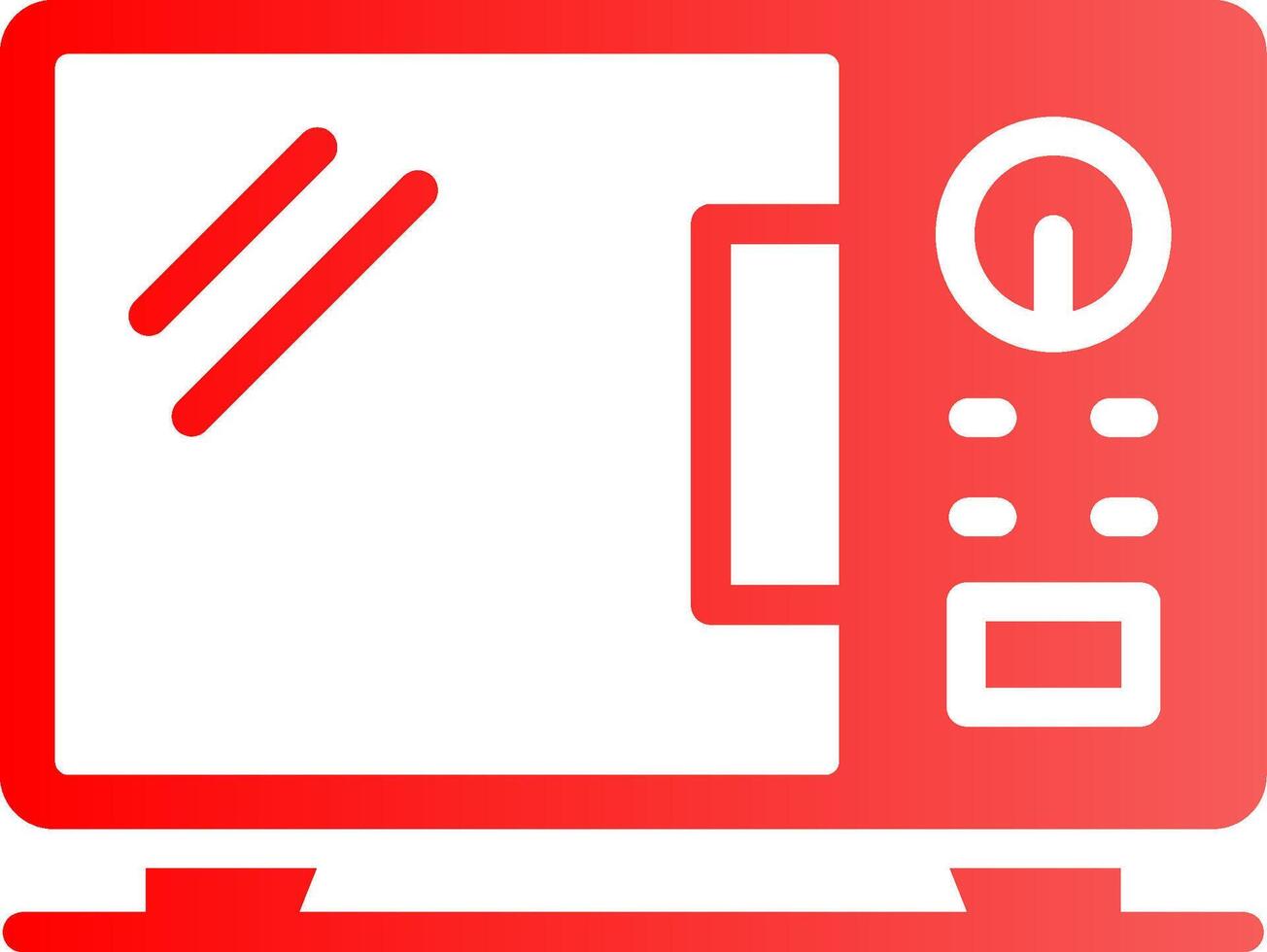 Microwave Creative Icon Design vector