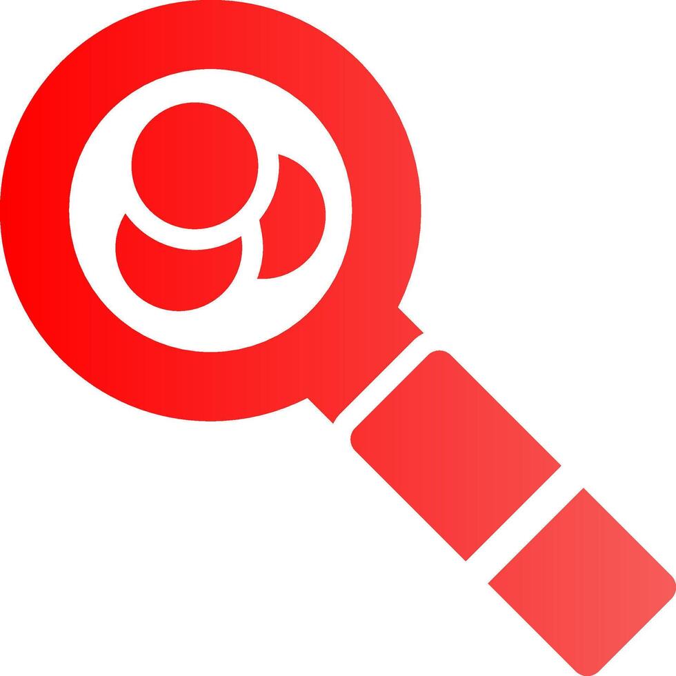Magnifying Glass Creative Icon Design vector