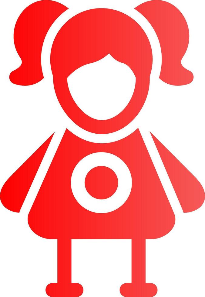 Doll Creative Icon Design vector