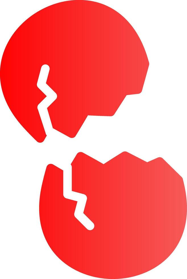 Broken Eggs Creative Icon Design vector