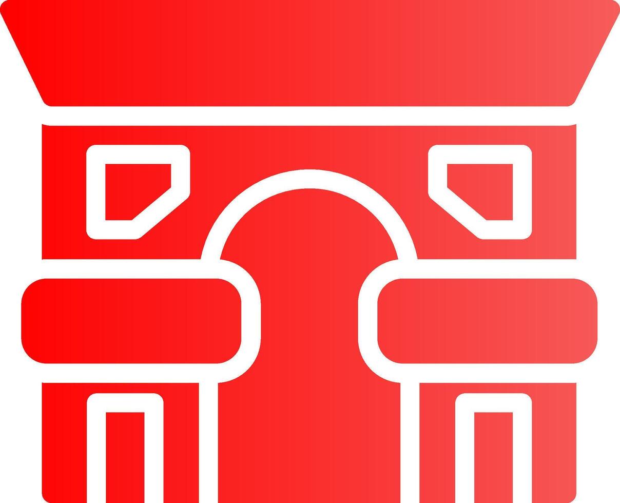 Arc De Triomphe Creative Icon Design vector