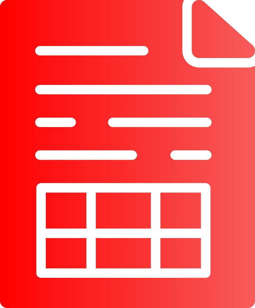 Spreadsheet Creative Icon Design vector
