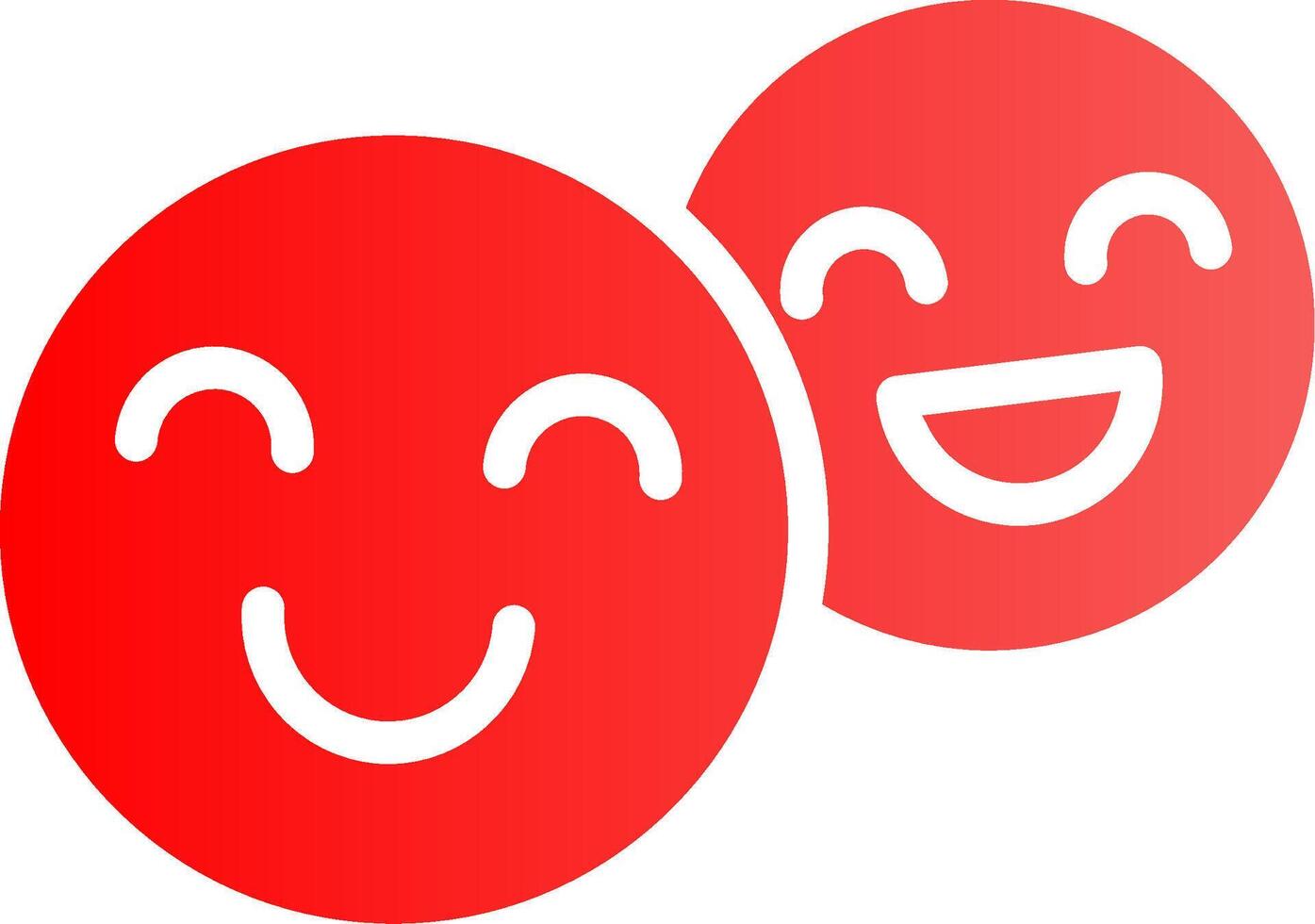 Glyph red Gradient Design vector
