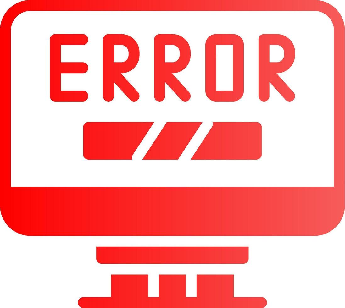 Error Creative Icon Design vector